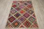 Handmade Chindi Cotton Runner, Hand Braided Jute Cotton Carp
