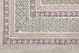 Green Block Printed Rug Geometric Cotton Area Rug Large Rug 