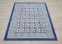Washable Rug Navy Blue Cotton Rug Stair Runner Rug Block Pri