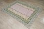Green Hand Block Print Area Rugs Pink Cotton Rug Washable Ca