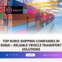 Top RORO Shipping Companies in Dubai 