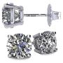 14K Gold & Sterling Silver CZ Earrings – Pure Brilliance