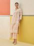 Summer Glow :- Check Linen Kurta For Women Online At Manan
