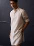 Shop Handcrafted Linen Kurtas for Men at Manan – Buy Today!