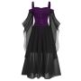 Charming & Spooky Halloween Dress | Mask and Capes
