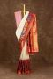 Mavuri: White Paithani Saree - Timeless & Classic