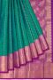 Elegant Peacock Blue Bridal Sarees | Mavuri's Collection