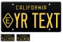 1963 state exempt california license plate