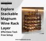 Explore Stackable Magnum Wine Rack Layer – Effortless Tool-F