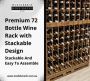 Premium 72 Bottle Wine Rack with Stackable Design Premium 72 Bottle Wine Rack with Stackable Design