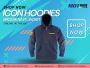 Shop now Icon Hoodies Brozak Navy Jacket Online in the UK