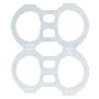 Cut Stacked 4 Pack Rings - 2000 Perf Pak X Narrow Size | Mum