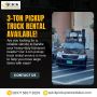 3-Ton Pickup Truck Rental Available