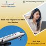 Book your flight ticket with Live Person