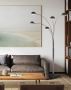 Mushroom 5 Light Arc Floor Lamp – Black Nickel	