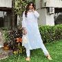 Nazakat Chikankari Mukaish Kurta For Women | Shop Namastay