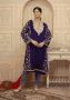 Shop Amal Deep Blue Kashmiri Woollen Phiran Dress For Women