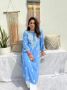 A Must-Have! Stunning Blue Chikankari Kurti by ShopNamastay