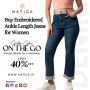 Buy Embroidered Ankle Length Jeans for Women