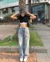 Oh Slit Boyfriend Jeans online at OffDuty