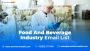 Access a Verified Food and Beverage Industry Email List