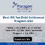 Best IRS Tax Debt Settlement Program USA - Paragon Tax Solut