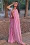 Beat the Heat with Classic Pink Handloom Linen Saree 