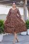 Stay Trendy with Multicolor Cotton One Piece Dress 