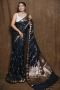  Black Muga Katan Cotton Saree 