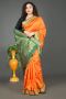 Orange Bomkai Silk Saree 