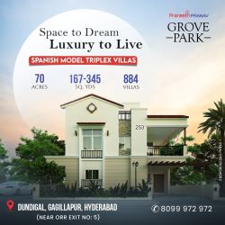Triplex Villas for Sale in Gagillapur | Villa Projects