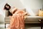 Aasmi- Copper Blush Silk Tissue Maheshwari Saree – Priyanka 