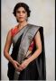 Kaiya (Black)- Black Silk Chanderi Saree