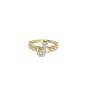 10 Karat Gold Cuban Initial Ring