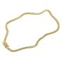 14 Karat Gold Miami Cuban Link Anklet Bracelet Box Lock