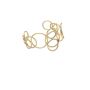 14 Karat Gold Circles Style Bangle
