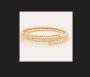 14 Karat Gold Moon Bangle