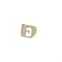 10 Karat Gold Initial Alphabet Initial Ring, Letter Gold Rin