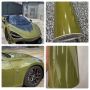Car Vinyl Wrap Film Super Gloss Crystal BATTLE GREEN Air Bub