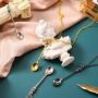 6pcs Mini Little Salt Sugar Charm Spoon Necklace Pendant in 