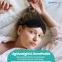 Eye Cover Sleeping Mask 3D Soft Padded Eye Mask Blackout Nig