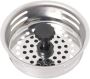 1PC 8CM Stainless Steel Kitchen Sink Strainer Waste Plug Fil