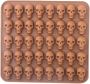 Coffee 40Cavity Skull Head Gummy Jelly Candy Silicone Mould