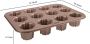 Carbon Steel 12-Cavity Non-Stick Canele Mold Cake Pan, Gold