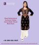 Hand Embroidered Lucknowi Chikan Cotton Multi Thread Black K