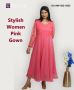 Stylish Women Pink Gown   | Randeep Clothing