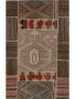 3x5 Vintage Kilim Patchwork Persian Rug – Handwoven Flatweav