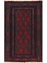 3x4 Red Navy Old Afghani Soumak Area Rug - 102286