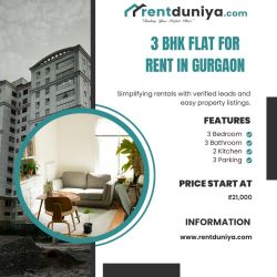 3 BHK Flats for Rent in Gurgaon – Secure and Verified