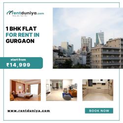 1 BHK Flat for Rent in Gurgaon – Near Metro & IT Hubs